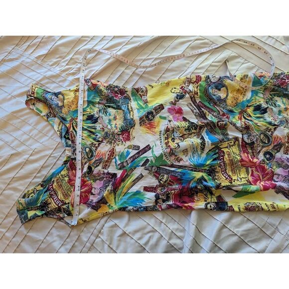 jams world aloha tiki dress sz 9 vintage euc tank style - Picture 5 of 5